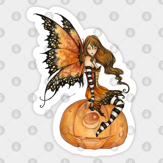 Halloween Fairy Sticker by AmyBrownArt